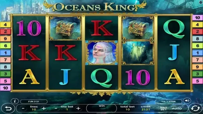 Oceans King slot screenshot 1