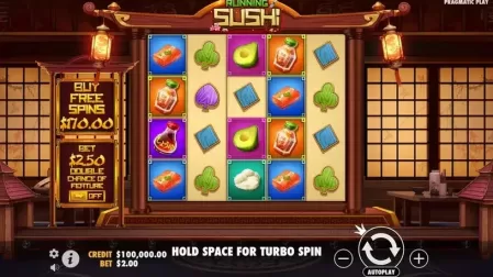 Running Sushi slot screenshot 1