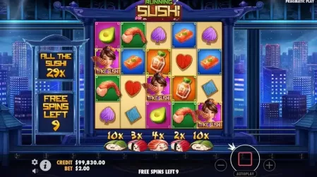 Running Sushi slot screenshot 4