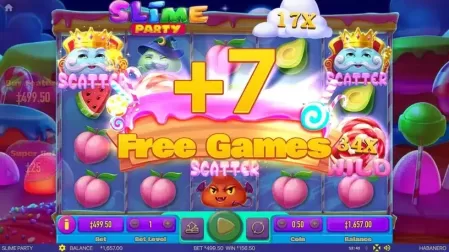 Slime Party slot screenshot 6