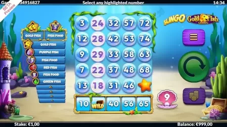 Slingo Gold Fish slot screenshot 2