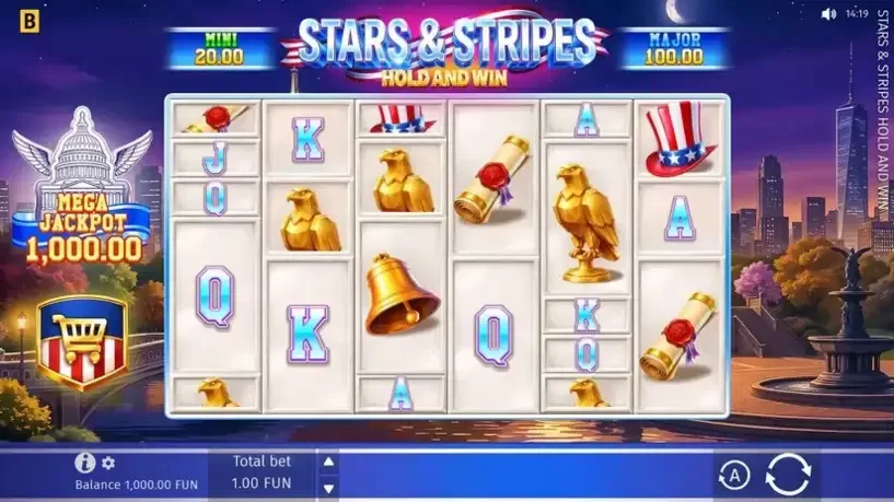 Stars & Stripes Hold and Win slot screenshot 