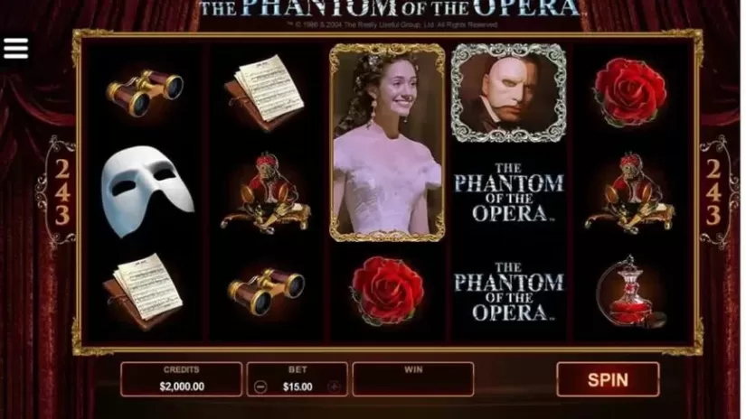 The Phantom of the Opera slot screenshot