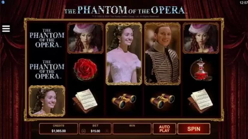 The Phantom of the Opera slot screenshot