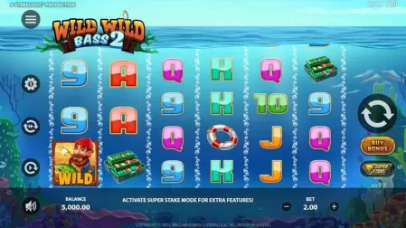 Wild Wild Bass 2 slot screenshot 1