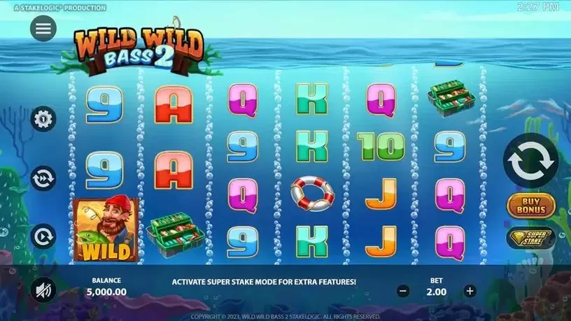 Wild Wild Bass 2 slot screenshot 1