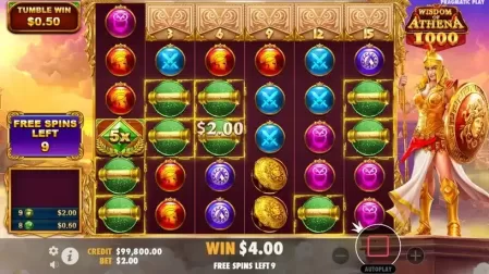 Wisdom of Athena 1000 slot screenshot 4