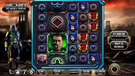 3021 The Bounty Hunter Gigablox slot screenshot 1