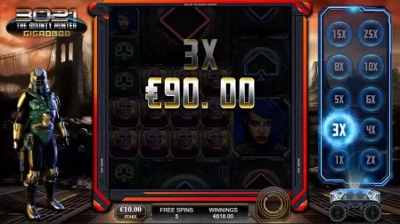 3021 The Bounty Hunter Gigablox slot screenshot 8
