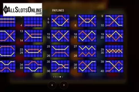 Pay Lines screen