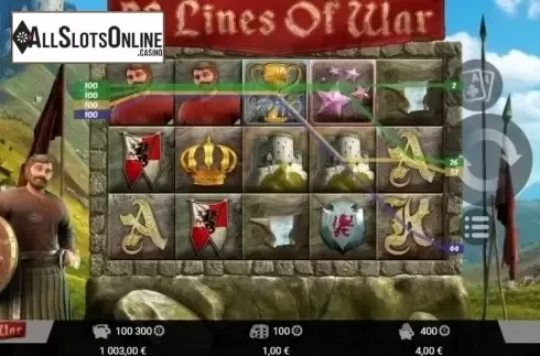 Win Screen . 50 Lines Of War from MrSlotty