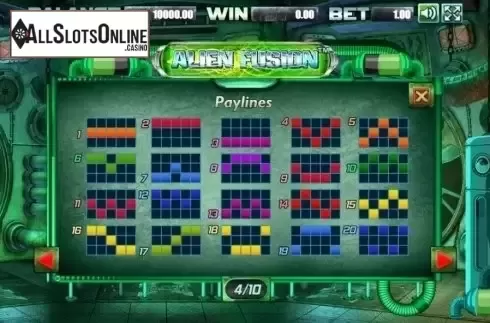 Lines. Alien Fusion from Allbet Gaming