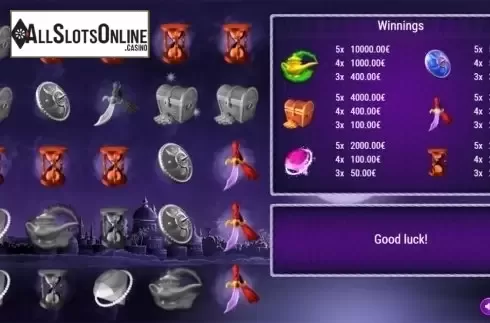 Game workflow 3. Arabeska from SuperlottoTV