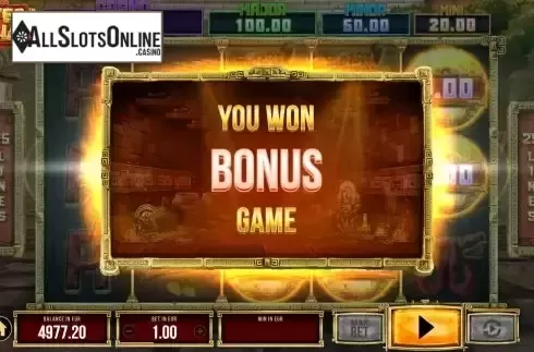Bonus Game Win Screen