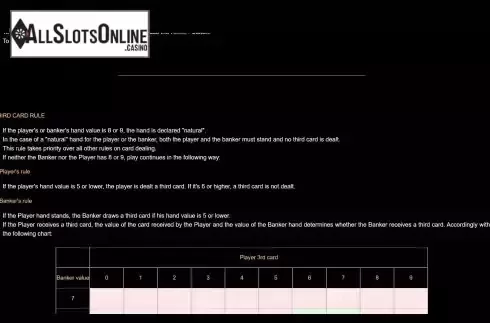Game Rules screen 3