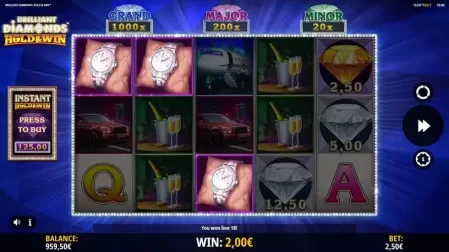 Brilliant Diamonds: Hold & Win slot screenshot 2