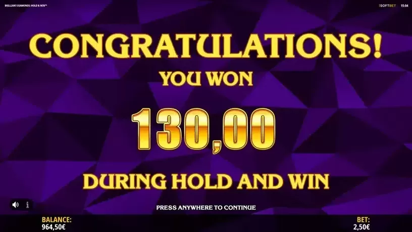 Brilliant Diamonds: Hold & Win slot screenshot 7