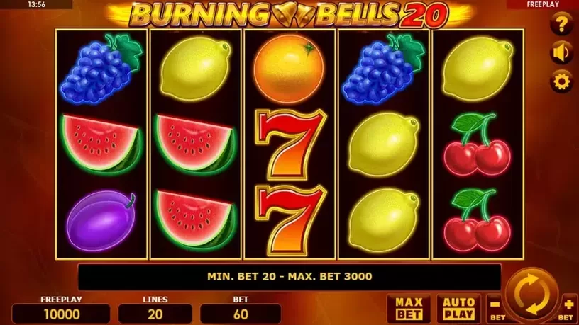 Burning Bells 20 slot screenshot 1