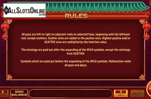 Rules Game Screen