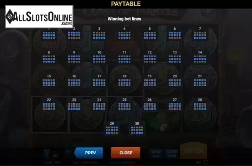 Paytable 3. Clash of Pirates from Evoplay Entertainment