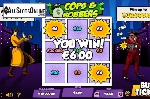 Win Screen . Cops and Robbers (Pariplay) from Pariplay