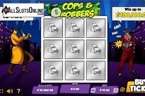 Game Workflow screen. Cops and Robbers (Pariplay) from Pariplay