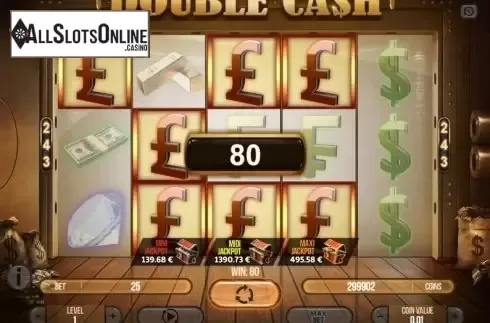 Win screen. Double Cash from Fugaso