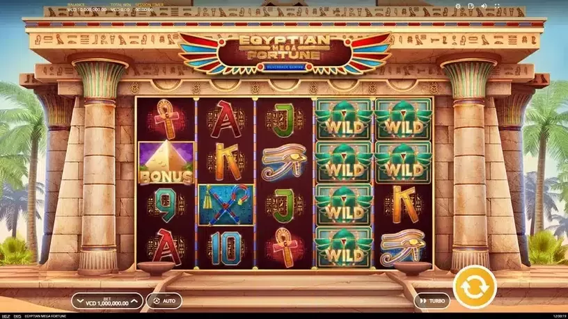 Egyptian Mega Fortune slot screenshot 1