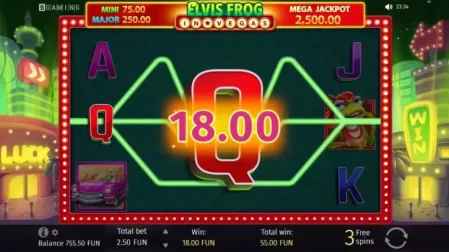 Elvis Frog in Vegas slot screenshot 6