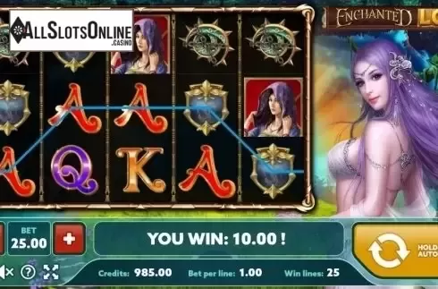 Win Screen. Enchanted Lot from PlayPearls