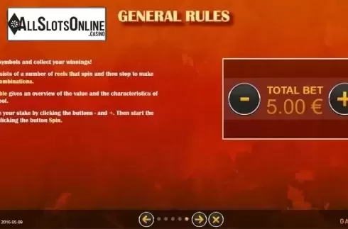 General Rules. Fakir Slot from GAMING1