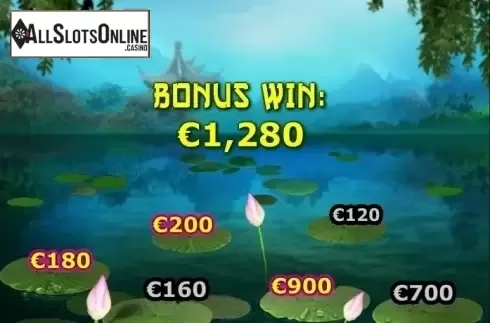 Bonus Game Win. Fei Cui Gong Zhu from Playtech