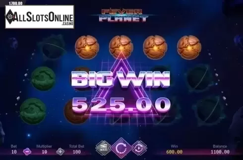 Win Screen 3. Fever Planet from Dream Tech