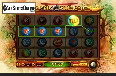 Win Screen . Fire Baoding Balls from Skywind Group