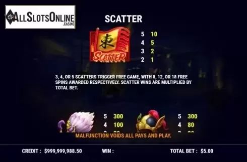 Scatter. Flaming Red Cliff from Slot Factory