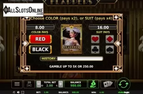 Gamble. Flappers from StakeLogic