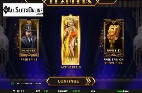Start Screen. Flappers from StakeLogic