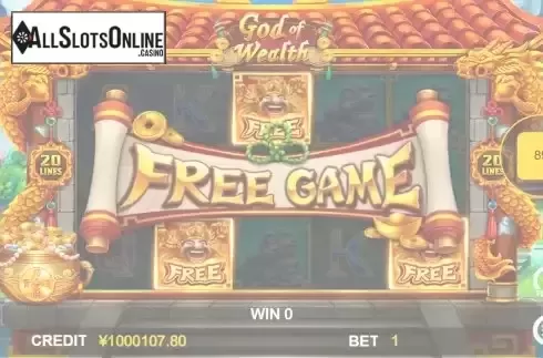 Free Spins Win Screen