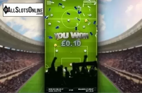 Game Screen. Golden Boot from Microgaming