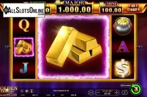 Free Spin Reels. Golden Dollars Golden Cash from Ainsworth