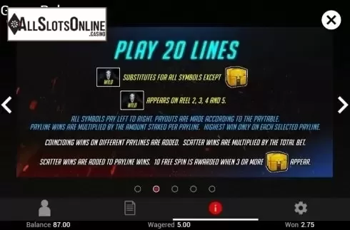 20 Lines. Heroes Never Die from TOP TREND GAMING