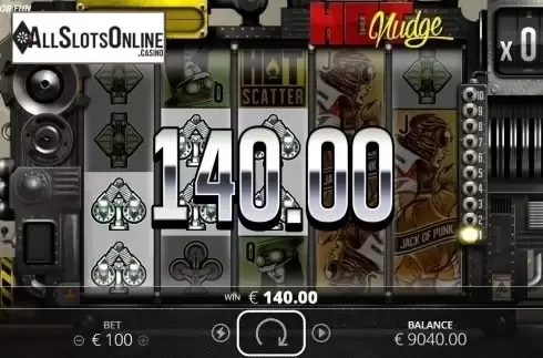 Win Screen . Hot Nudge from Nolimit City