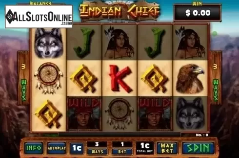 Game Screen. Indian Chief from GMW