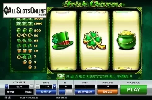 Reel Screen. Irish Charms (Pragmatic Play) from Pragmatic Play