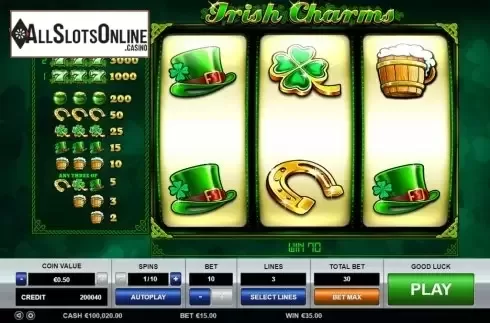 Win Screen. Irish Charms (Pragmatic Play) from Pragmatic Play