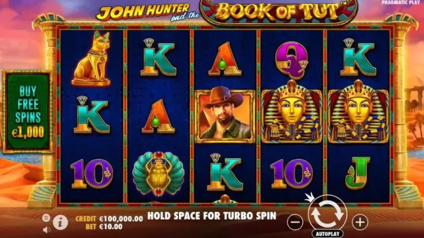 John Hunter and the Book of Tut slot screenshot 1