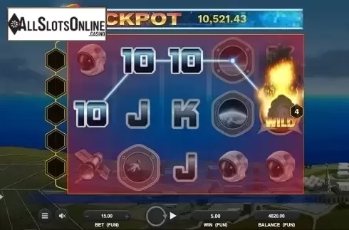 Wild win screen. Journey to Mars from Relax Gaming