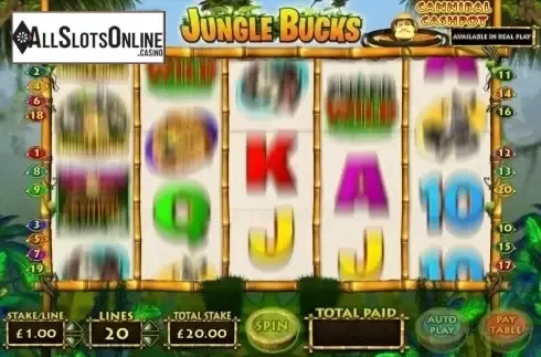 Screen6. Jungle Bucks from OpenBet