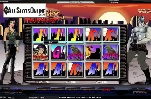 Win Screen. Kat Lee Bounty Hunter from Amaya