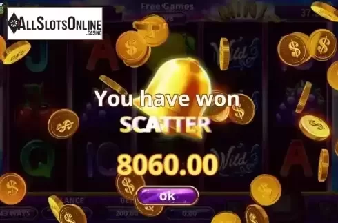 Win Free Games Scatter Screen